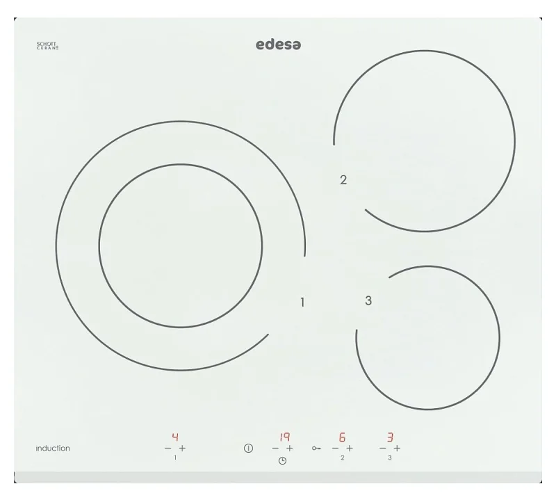 Индукционни Индукционен плот Edesa EIT-6328 B WH