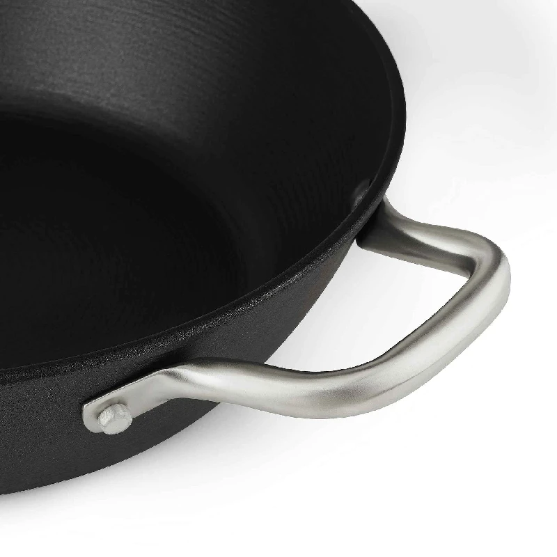 Прибори и аксесоари Чугунена тенджера BOJ Classic CastIron 32 X 10.5, Диаметър 32 см, Черна