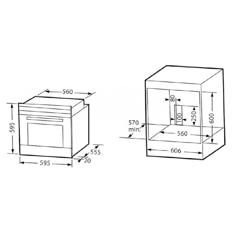 Фурни за вграждане Пиролитична фурна за вграждане SCHNEIDER SCFP6070X5