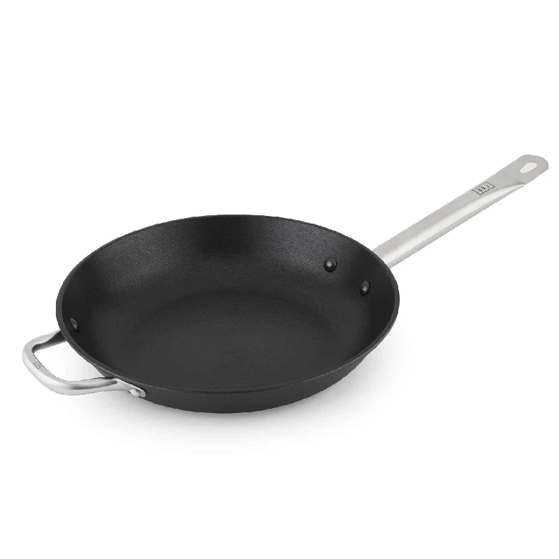 Прибори и аксесоари Чугунен тиган BOJ Classic CastIron 30, Диаметър 30 см, Черен