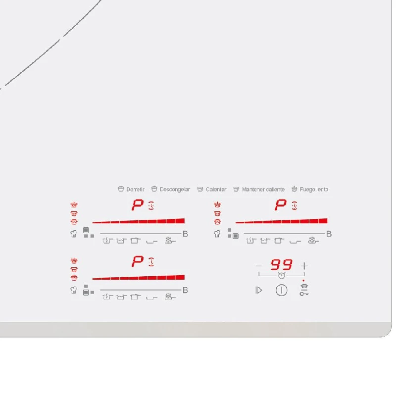 Индукционни Индукционен плот за вграждане Edesa EIMS-6330 B WH Бял
