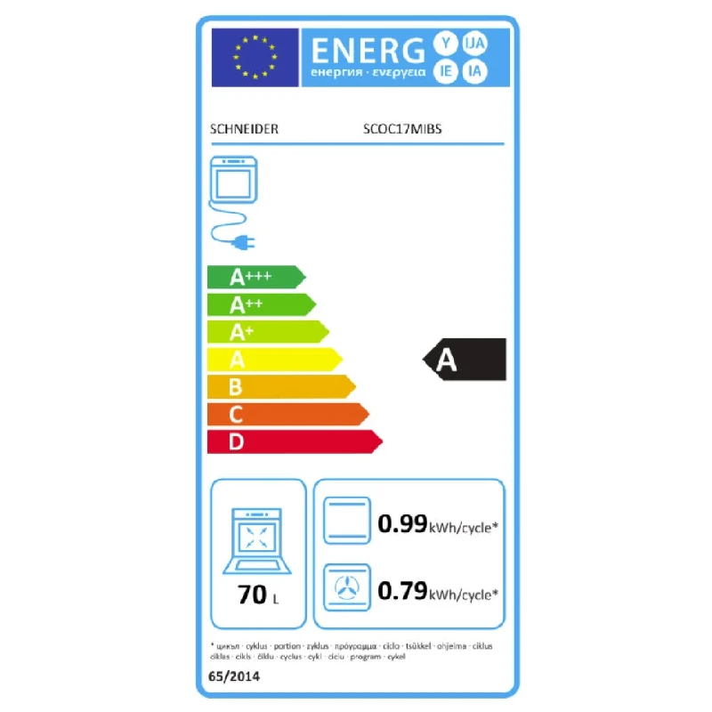 Уреди за здравословно готвене Каталитична Фурна за вграждане SCHNEIDER SCOC17MIBS