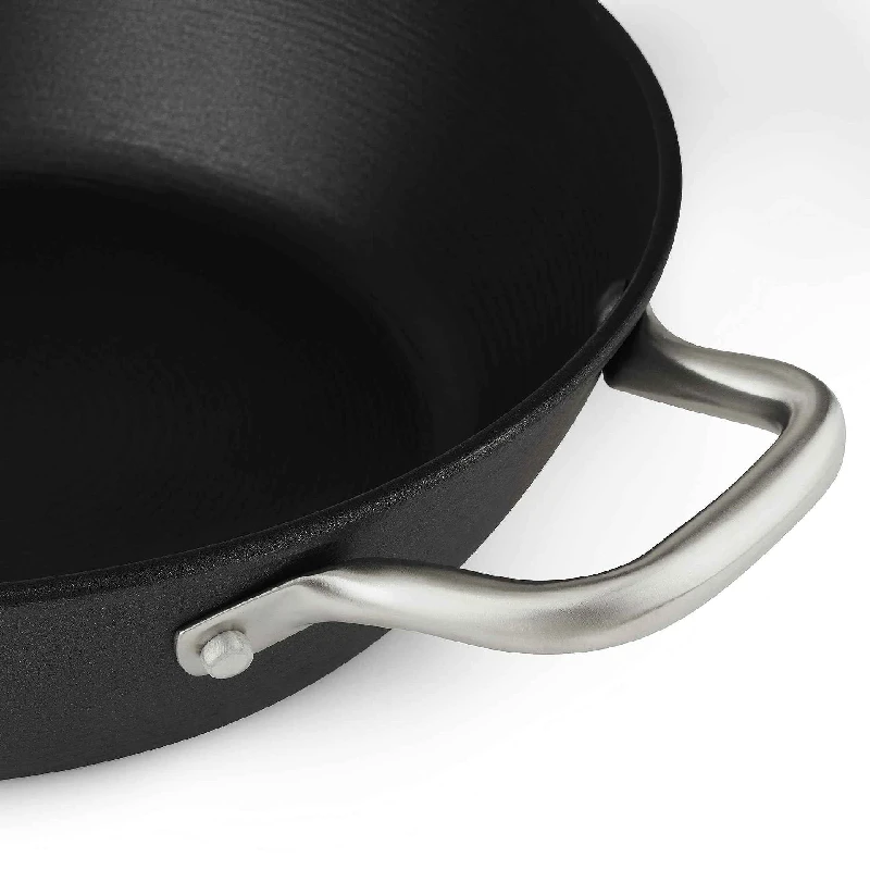 Прибори и аксесоари Чугунена тенджера BOJ Classic CastIron 28 х 9.5, Диаметър 28 см, Черна