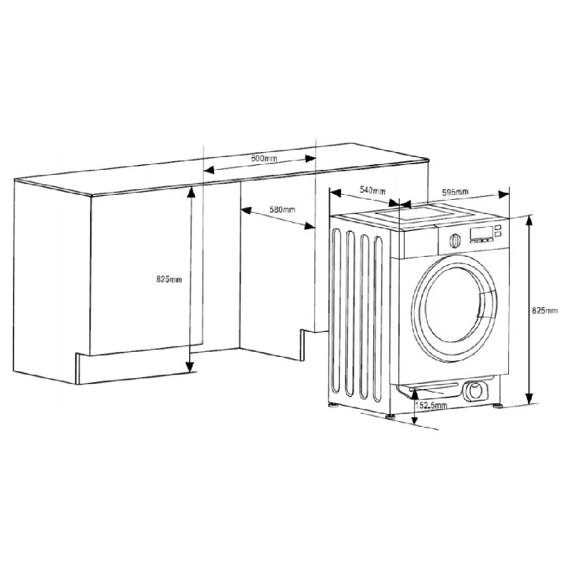 Перални с предно зареждане Пералня за вграждане SCHNEIDER SCWMI814