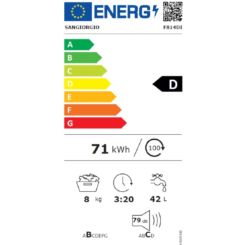 Перални с предно зареждане Пералня Sangiorgio F814DI Inverter New